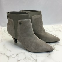 Bandolino Women&#39;s Bari Pointy Toe Booties Taupe Suede US Size 7.5M - £25.69 GBP