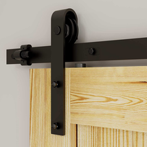 6FT Track Sliding Barn Door Hardware Kit Heavy Duty for Single Wood Door - £37.12 GBP