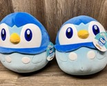 2Ct. Squishmallow Piplup Penguin Pokemon 10 In Kellytoy New W/ Tags - £23.35 GBP