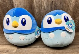 2Ct. Squishmallow Piplup Penguin Pokemon 10 In Kellytoy New W/ Tags - £23.21 GBP