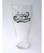 Carlsberg Beer Embossed Green Logo Pint Glass - Vintage New Unused - £12.43 GBP
