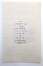 The Music Lovers Club &quot;The Elements&quot; 1945 Paper Program Ella Pendleton Minnesota - £10.81 GBP