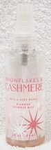 Bath &amp; Body Works SNOWFLAKES &amp; CASHMERE Diamond Shimmer Mist Body 3 oz/8... - $12.99
