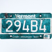 1993 United States Vermont Green Mountain Passenger License Plate 294B4 - $336.54 MXN