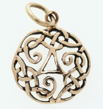 Delicate Celtic Triskele Pendant – Bronze Amulet - $19.99