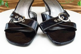 Bandolino Sz 6.5 M Black Slide Synthetic Women Sandals Novel - £13.25 GBP