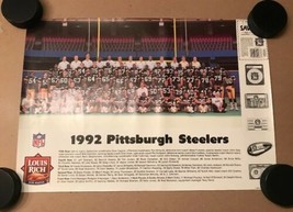 1992 Pittsburgh Steelers Team Poster NFL - Louis Rich Meats - £8.26 GBP