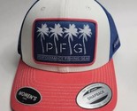 NEW Womens Columbia PFG Snapback Hat Mesh Palm Tree Patch Pink And Blue - £19.36 GBP