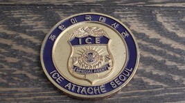 ICE Immigration &amp; Customs Enforcement Attache Seoul ROK Challenge Coin #... - £30.14 GBP