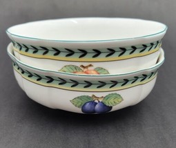 Set of 2 Villeroy &amp; Boch FRENCH GARDEN FLEURENCE Coupe Cereal Bowls 5 3/... - £46.34 GBP