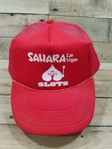 SAHARA LAS VEGAS CASINO 777 SLOTS advertising Snapback Trucker Hat Cap - £6.98 GBP