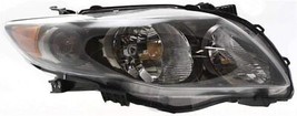 Headlight For 2009-2010 Toyota Corolla Passenger Side Black Housing Clear Lens - $116.28
