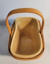 Longaberger Basket 2002 Small with Yellow Liner and Clear Protector image 2