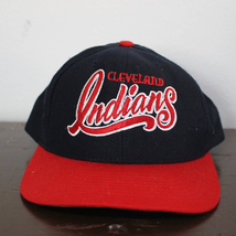 Vintage Cleveland Indians Baseball Snapback Hat - £44.08 GBP