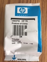 HP Ink Cartridge 75 Tricolor New (Product of China) CB337W - £13.42 GBP