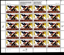 U S Stamps -TEXAS STATEHOOD 1995 PANE OF 20 STAMPS .32 CENT each - £7.17 GBP