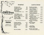 The Olive Tree at the Holiday Inn Menu - £10.95 GBP