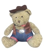 Cowboy Bear Plush Toy by DGB Corp with Denim Outfit and Hat, 14” Collect... - $24.74