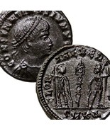 Constantine II son of &#39;the Great&#39; EXTREMELY RARE R4 in RIC! AU Roman Emp... - $141.55