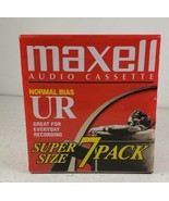 Maxell UR-90 Blank Audio Cassette Tapes - Super Size 7 Pack 90 Min New S... - $23.88 CAD