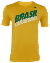 Nike Mens Brasil Core Type Tee Color:Yellow/Green/White Size:XXX-Large - £32.99 GBP