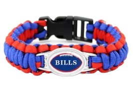 Buffalo Bills NFL Paracord Woven Snap Buckle Bracelet NEW - £6.17 GBP