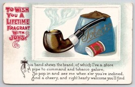 Habana Tobacco Jar And Smoking Pipe Wish You Lifetime Fragrant Joys Postcard R29 - £11.84 GBP