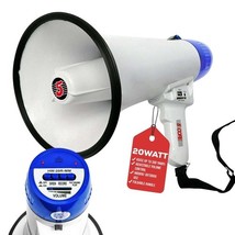 Megaphone Bullhorn Speaker 20W Bull Horn Battery Power Cheer Megafono 30... - $690.82 MXN