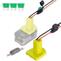 Power Wheel Adapter For Ryobi 18V Battery With 30A Fuse &amp; Wire Terminals... - £20.77 GBP
