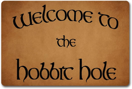 Funny Door Mat Welcome to the Hobbit Hole Doormat the Lord of the Ring Door Mats - £29.68 GBP