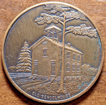 1973 Coralville, Iowa IA Centennial 100 Years Old Schoolhouse Bronze Medal - £5.99 GBP