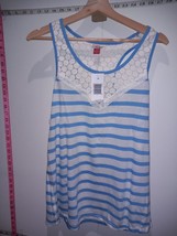 Falmer Top Size 10 Blue White Gorgeous New With Tags Express Shipping - £11.38 GBP