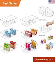 Effortless Pantry and Kitchen Organization with 6 Stackable Plastic Stor... - $33.00