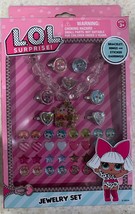 LOL Surprise Doll Bracelet, Rings, Sticker, Earrings, Kids Jewelry Gift Set NEW - £7.09 GBP