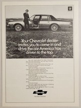 1978 Print Ad The 1979 Chevrolet Caprice Classic Sedan 4-Door Chevy - £10.95 GBP
