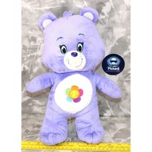Care Bears 2015 13” Plush Harmony Purple Care Bear, Rainbow Flower - $11.65