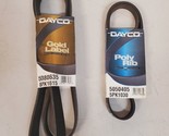 2 Qty. of Dayco Serpentine Belts | 1 Uni 5080635 | 1 Unit 5050405 (2 Qty) - £42.41 GBP