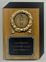 1982 Cleveland Yachting Club Regatta Plaque Trophy Award - $10.00