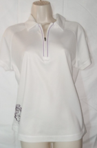 Annika Cutter &amp; Buck DryTec Womens Polo Shirt Size M White - £10.34 GBP