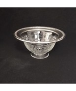 Gorham Sterling Silver B555 Rim Etched Glass Bowl Art Deco Vintage 5-7/8... - $41.87