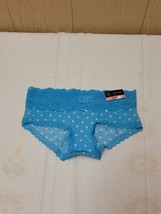 No Boundaries Women Panty Thong Micro Lace Malibu Blue Print - XS - £3.92 GBP