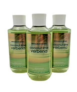Bath &amp; Body Works LOT of 3 Coconut Lime Verbena Body Wash Shower Gel 10 oz - $593.09 MXN