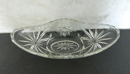 EAPC Star of David Anchor Hocking Gondola Banana Split Dish #752 Clear  - £11.83 GBP