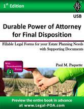 Durable Power of Attorney for Final Disposition - Full V - USB Flash Drive Only - £16.02 GBP