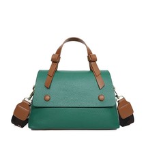 Genuine Leather Women Shoulder Bag Solid Color Crossbody Bag Fashion Designer Ha - £51.13 GBP