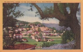 Homes Hollywood Hills California CA 1950 Balboa Postcard B01 - £2.37 GBP