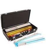 Open Box! American Mahjong Set - Ivory Tiles &amp; Modern Pushers - Black - £66.86 GBP