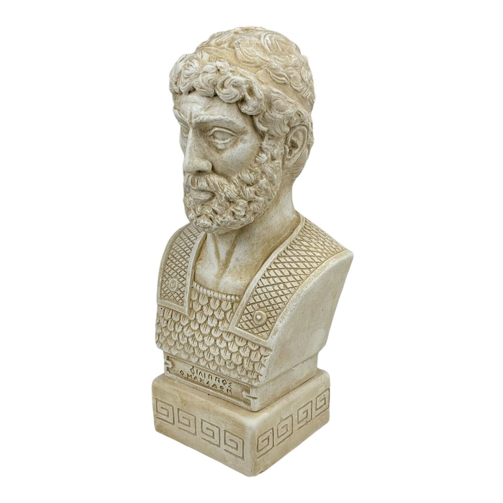 Phillip II King of Macedon Bust Hard Plaster Statue Sculpture Item image 10