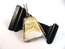 Agate Pendant Sterling Silver Wire Wrapped RKS536 - £39.50 GBP