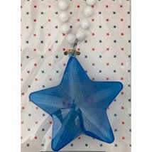 Light Up 4th of July Red Star Beaded Necklace Party Favors 1 Per Package... - $3.95